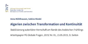 S. Riedel 2015 3 Algerien Transformation